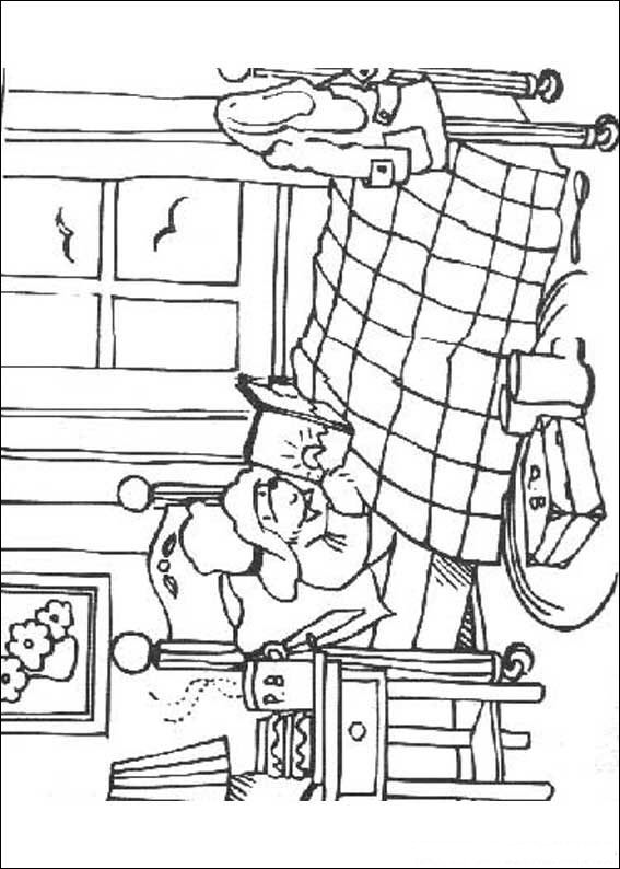 Plansa de colorat cu Ursul Paddington 21 14